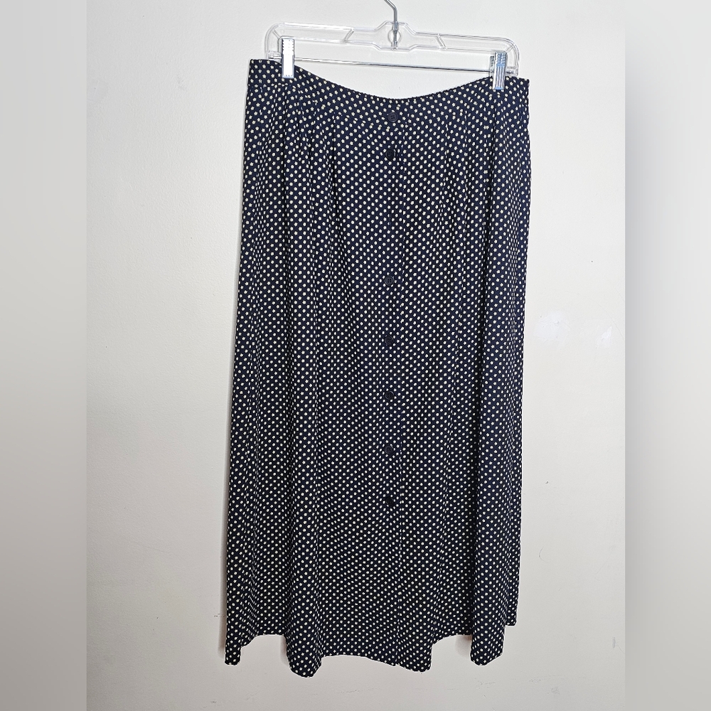 Leslie Fay vintage button down skirt size 14
